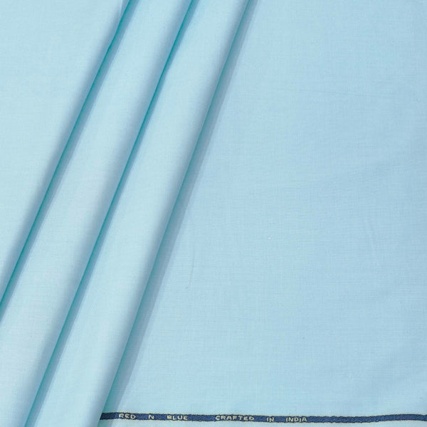 Shirt Fabric ManTire wrinkle Free PC Plain Fill a Fill Colour Columbia Blue