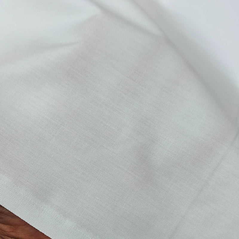 Shirt Fabric Ruby Thick Poly Cotton Plain White