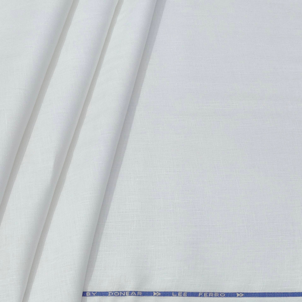 Shirt Fabric Donear 60×60Lea 100% Linen Plain Colour White