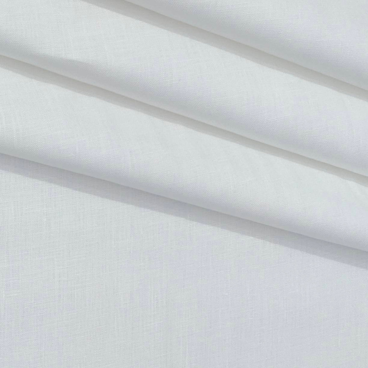 Shirt Fabric Donear 60×60Lea 100% Linen Plain Colour White