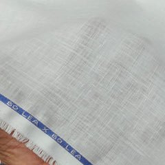 Shirt Fabric Donear 60×60Lea 100%Linen Slub Colour White