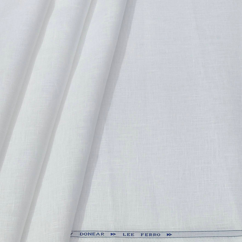 Shirt Fabric Donear 150Lea × 150 Lea 100%Linen Slub Colour White