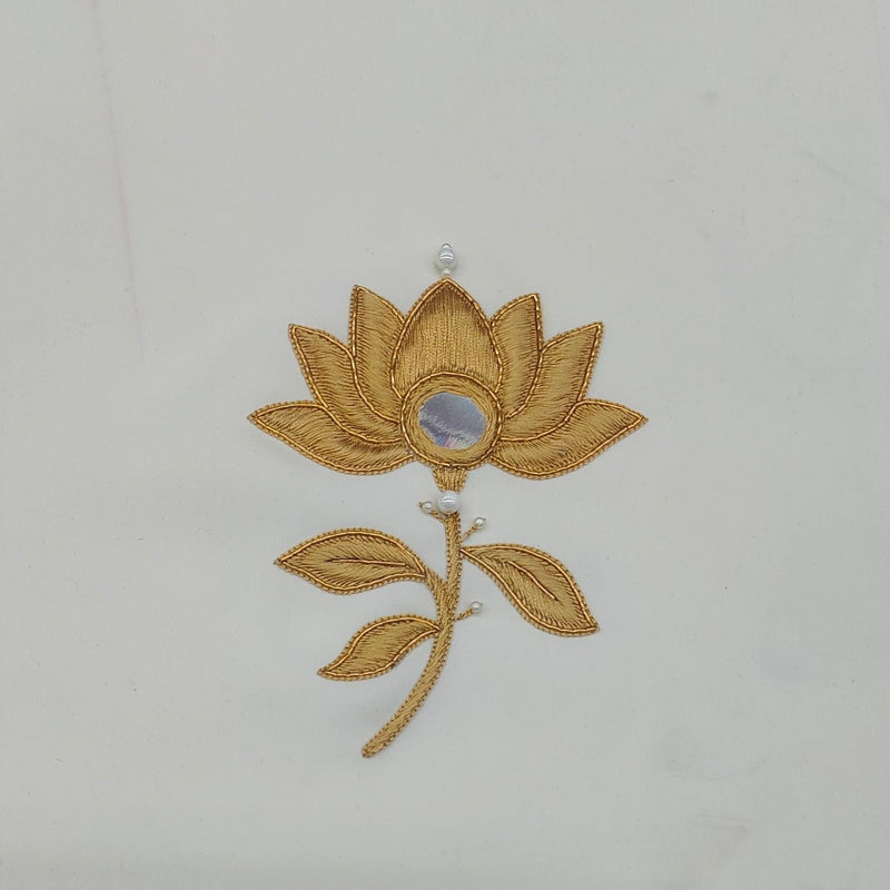 ManTire Premium Designer Bandhgala Suit Fabric With Handwork Colour Off White