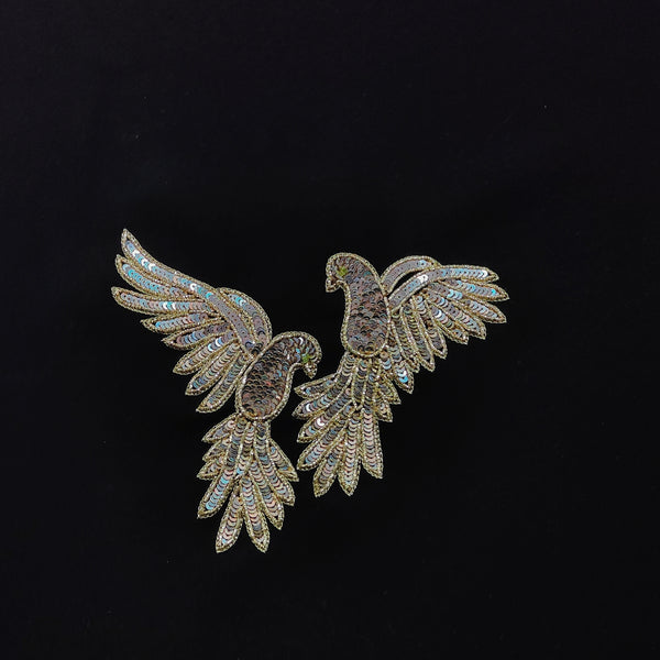 ManTire Premium Designer Bandhgala Suit Fabric With Handwork Colour True Black