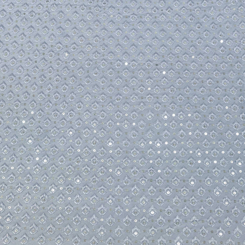 Kurta Fabric ManTire Designer Silk Embroidery Colour Silver Grey