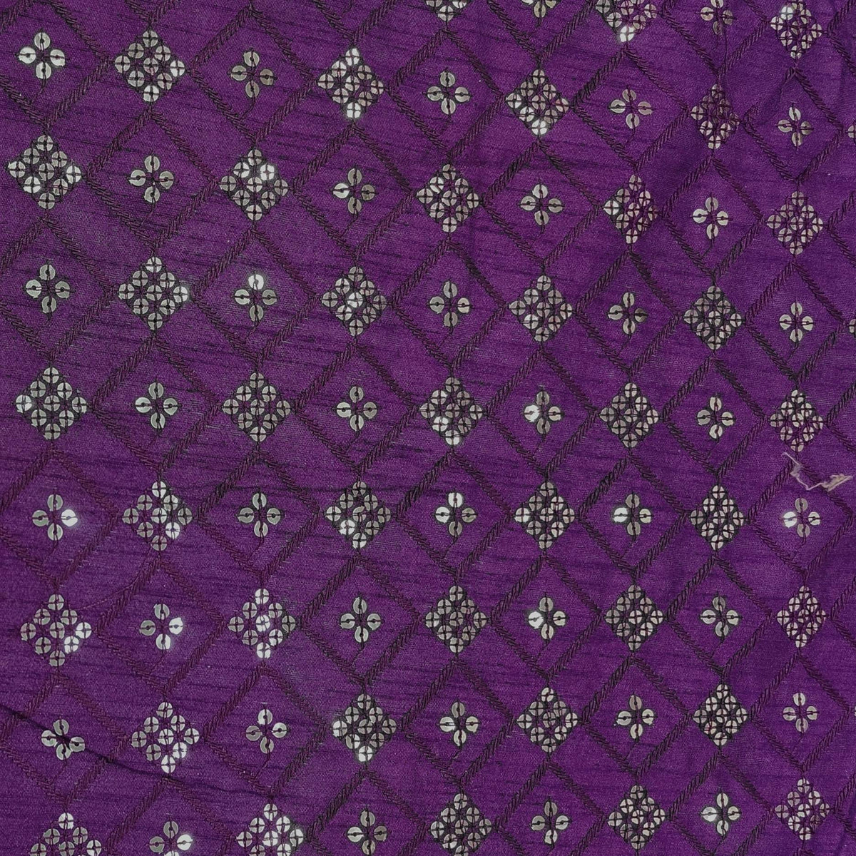 Kurta Fabric ManTire Designer Silk Embroidery Colour Purple