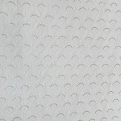 Kurta Fabric ManTire Designer Silk Embroidery Colour Off White