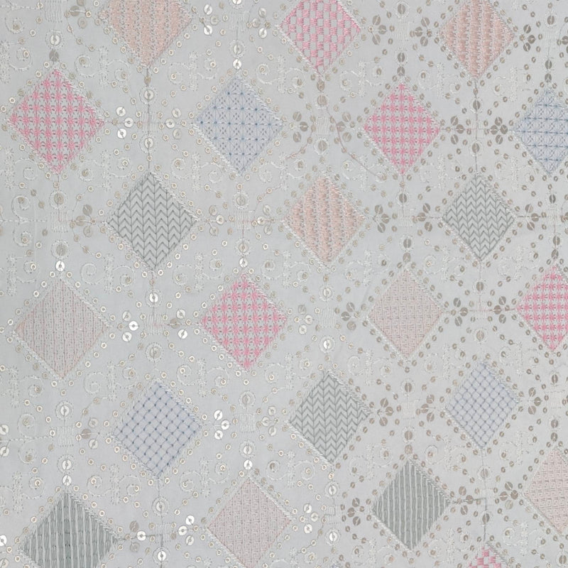 Kurta Fabric ManTire Designer Silk Embroidery Colour Blue,Pink N Green