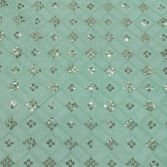 Kurta Fabric ManTire Designer Silk Embroidery Colour Mint Green