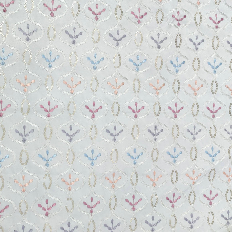 Kurta Fabric ManTire Designer Silk Embroidery Colour Pink,Grey N Blue