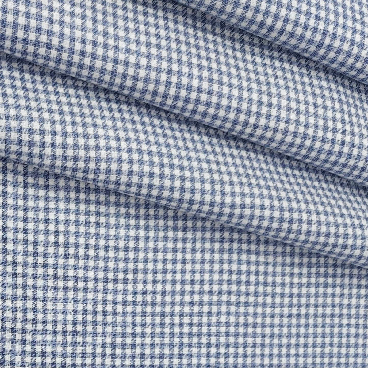 Trouser Fabric Donear Premium 60Lea  100% Linen Check Colour Blue N White