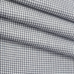 Trouser Fabric Donear Premium 60Lea  100% Linen Check Colour Grey N White