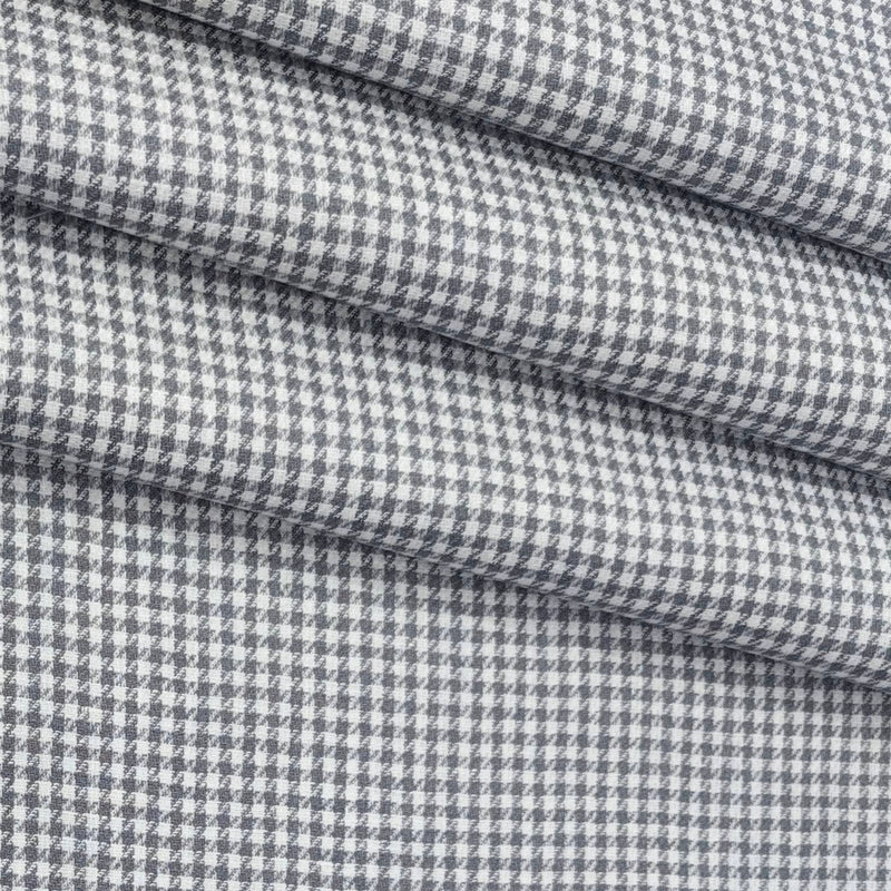 Trouser Fabric Donear Premium 60Lea  100% Linen Check Colour Grey N White