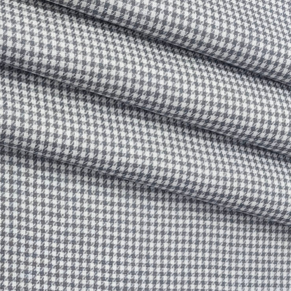 Trouser Fabric Donear Premium 60Lea  100% Linen zig zag Check Colour Grey N White