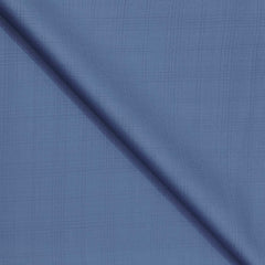 Trouser Fabric Reid & Taylor Super 130s Count 70%Wool Mild Check Color Glaucous Blue