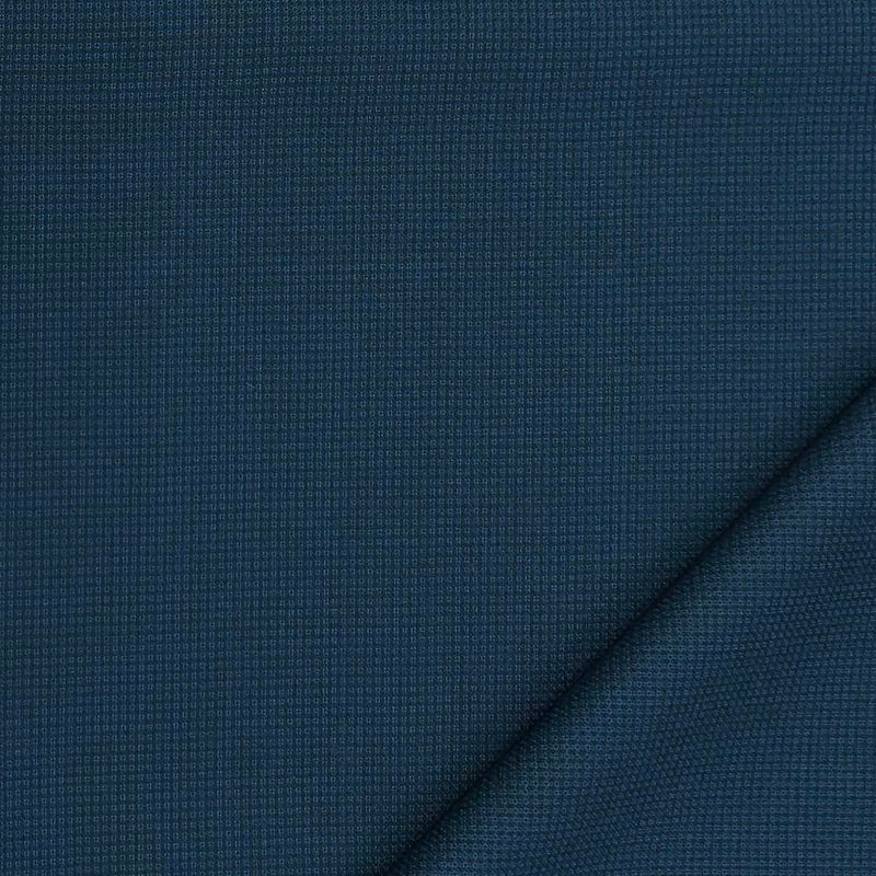 Trouser Fabric Reid & Taylor Super 150s Count 58%Wool Dotted Color Prussian Blue