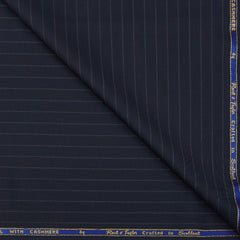 Trouser Fabric Reid & Taylor Super 150s Count 80%Wool Lining Color Midnight Blue