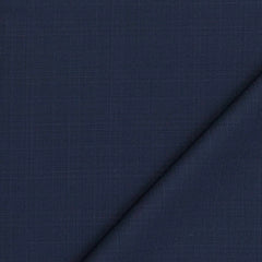 Trouser Fabric Reid & Taylor Super 130s Count 70%Wool Mild Check Color Dark Blue