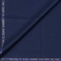 Trouser Fabric Reid & Taylor Super 150s Count 58%Wool Check Color Dark Blue
