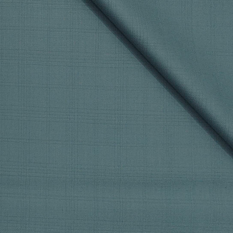 Trouser Fabric Reid & Taylor Super 130s Count 70%Wool Check Color Viridian Green