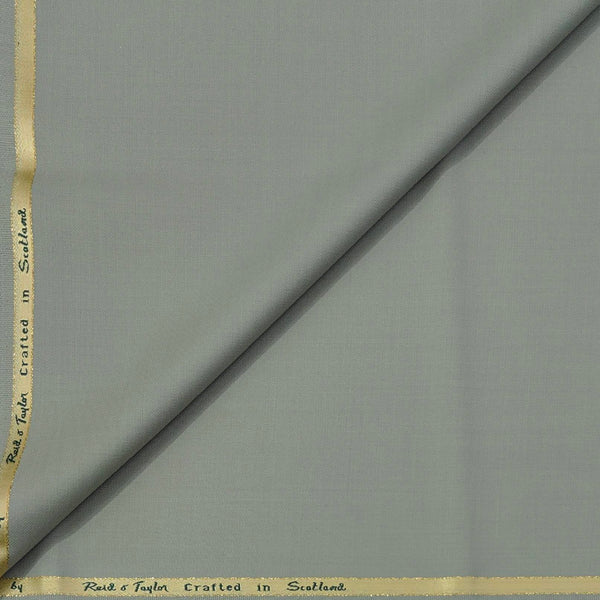 Trouser Fabric Reid & Taylor Super 130s Count 70%Wool Slub Color Greenish Grey