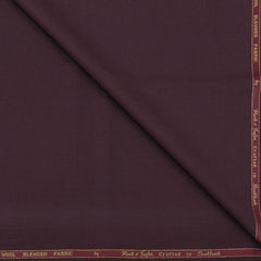 Trouser Fabric Reid & Taylor Super 130s Count 70%Wool Slub Color Maroon