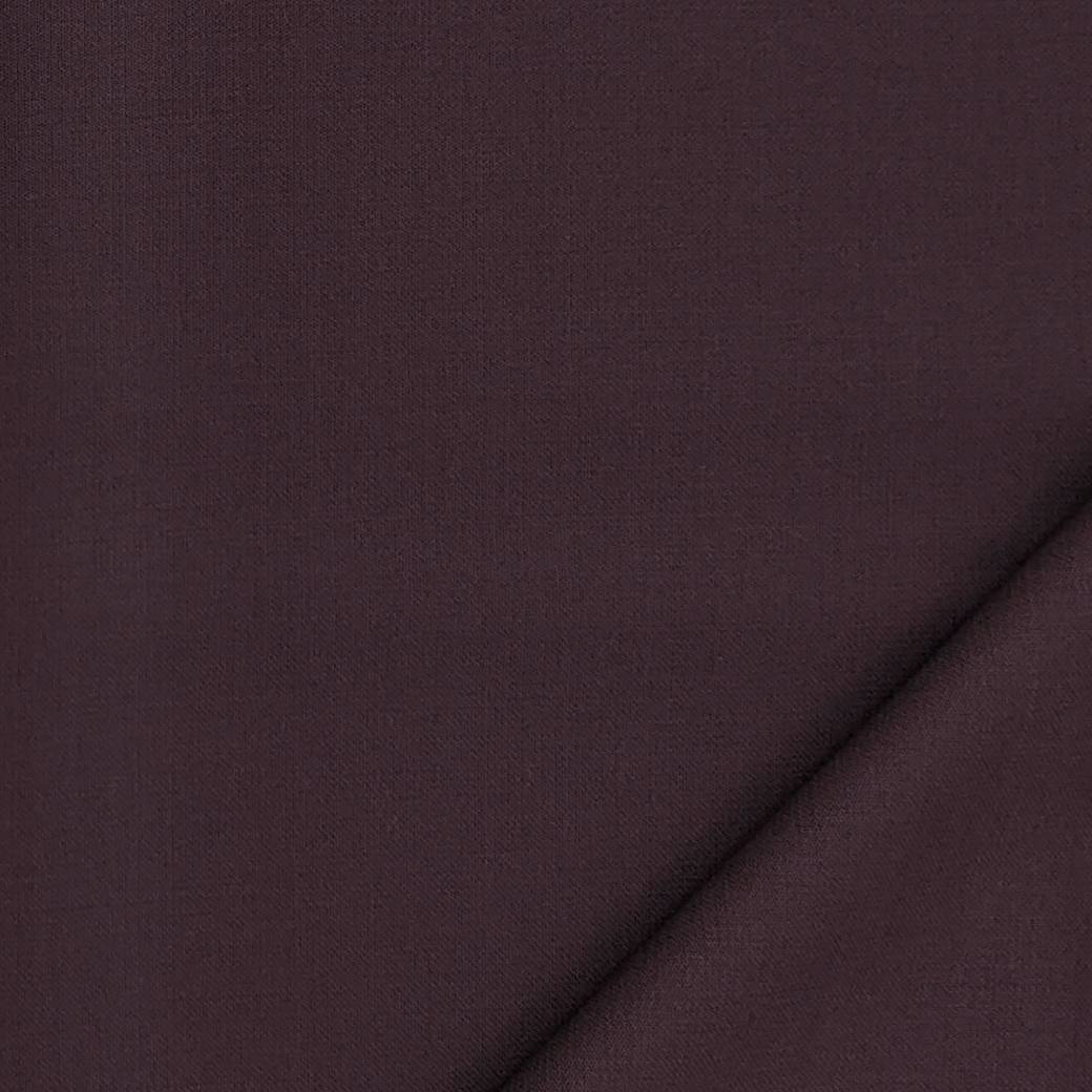 Trouser Fabric Reid & Taylor Super 130s Count 70%Wool Slub Color Maroon