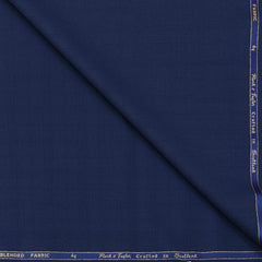 Trouser Fabric Reid & Taylor Super 130s Count 50%Wool Mild Check Color Dark Blue