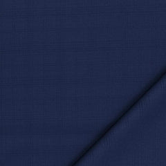 Trouser Fabric Reid & Taylor Super 130s Count 50%Wool Mild Check Color Dark Blue