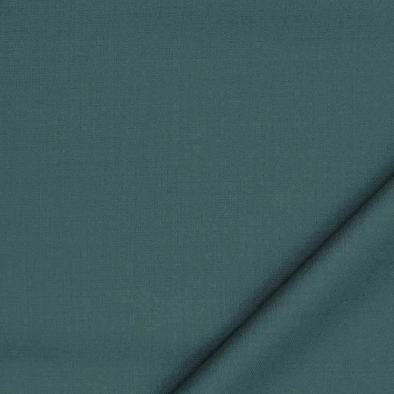 Trouser Fabric Reid & Taylor Super 130s Count 70%Wool Self Slub Color Viridian Green