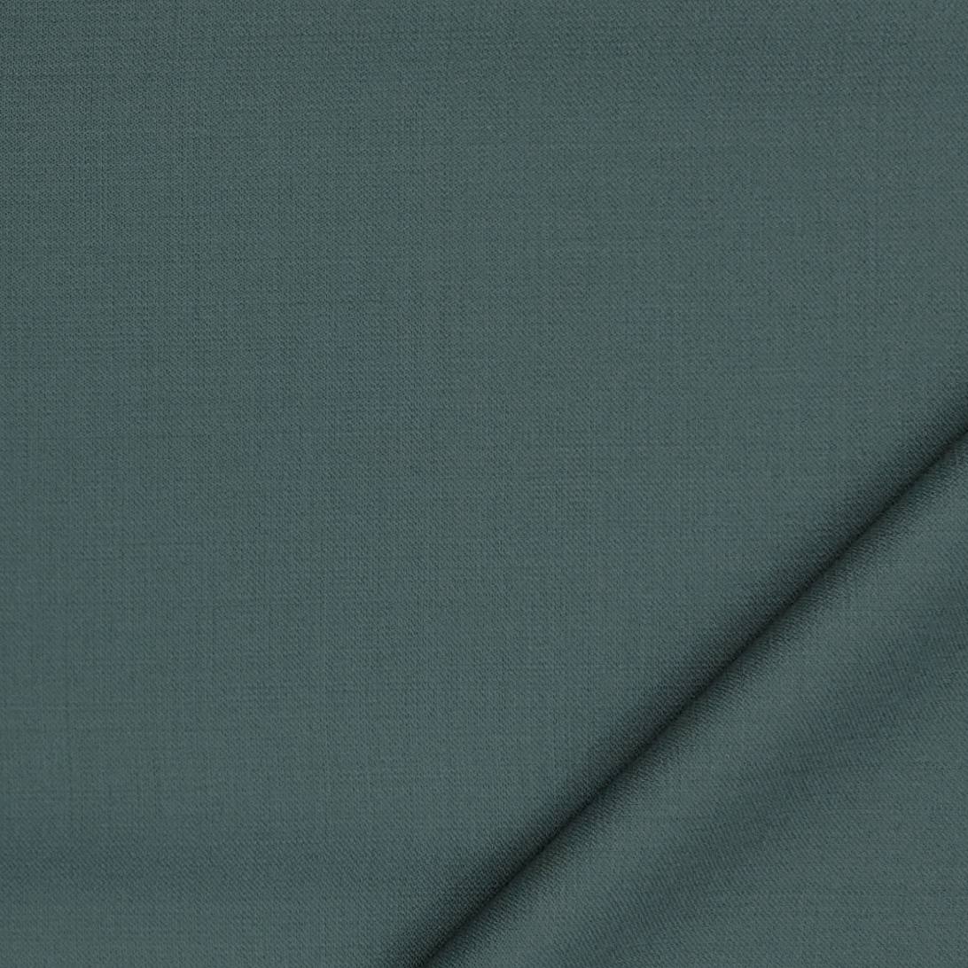 Trouser Fabric Reid & Taylor Super 130s Count 70%Wool Self Slub Color Viridian Green