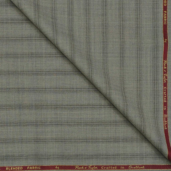 Trouser Fabric Reid & Taylor Super 130s Count 70%Wool Broad Lining Color Dusty Brown