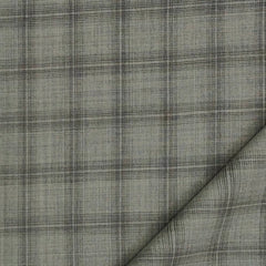 Trouser Fabric Reid & Taylor Super 130s Count 70%Wool Broad Check Color Dusty Brown