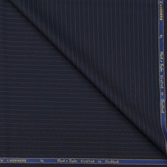Trouser Fabric Reid & Taylor Super 140s Count 70%Wool Lining Color Dark Midnight Blue