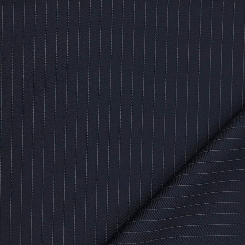 Trouser Fabric Reid & Taylor Super 140s Count 70%Wool Lining Color Dark Midnight Blue