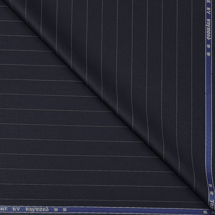 Double waist Suit Fabric Raymond Broad Lining Dark Blue Coat N Plain Off White Italian Pant Fabric