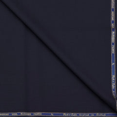 Trouser Fabric Reid & Taylor Super 130s Count 70%Wool Dotted Color Dark Blue