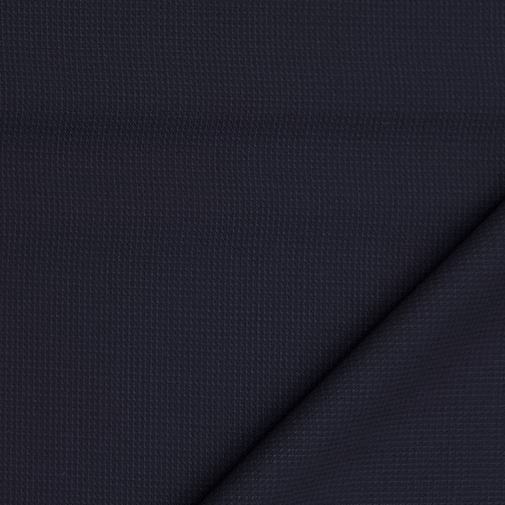 Trouser Fabric Reid & Taylor Super 130s Count 70%Wool Dotted Color Dark Blue