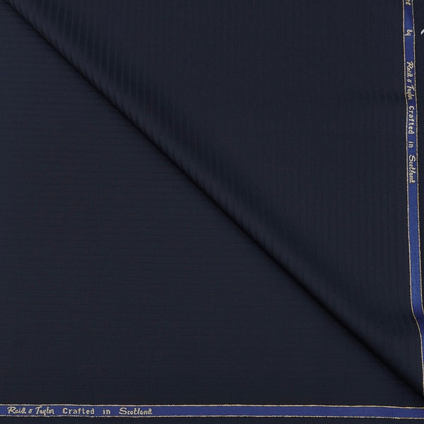 Trouser Fabric Reid & Taylor Super 140s Count 70%Wool Lining Color Dark Blue
