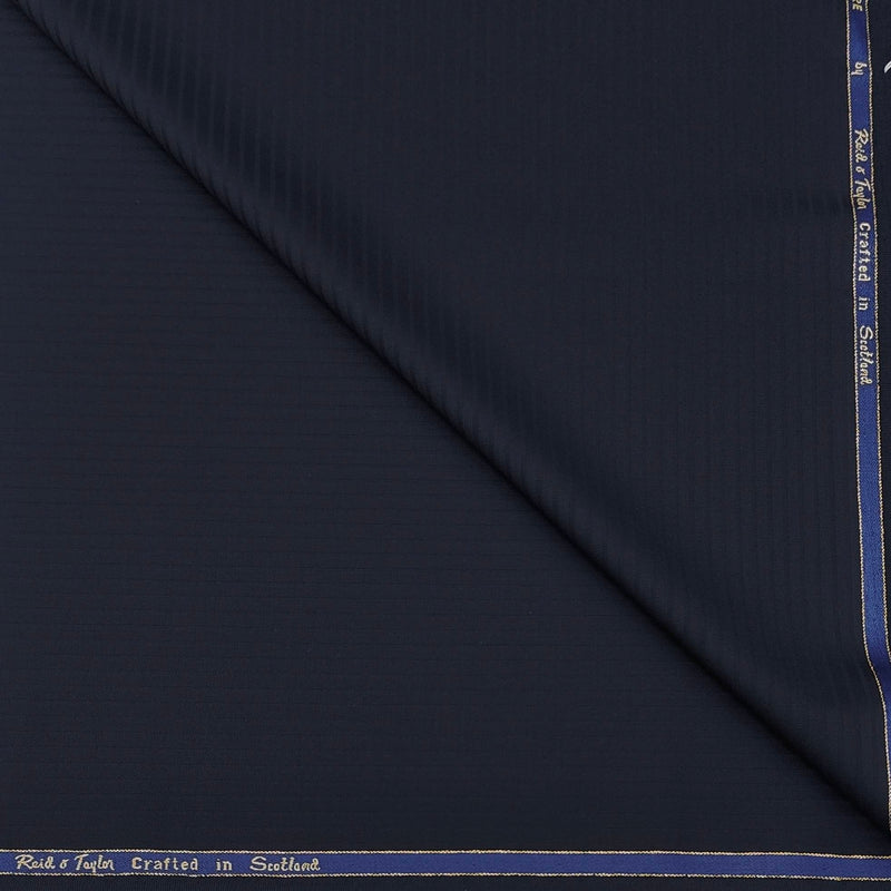 Trouser Fabric Reid & Taylor Super 140s Count 70%Wool Lining Color Dark Blue