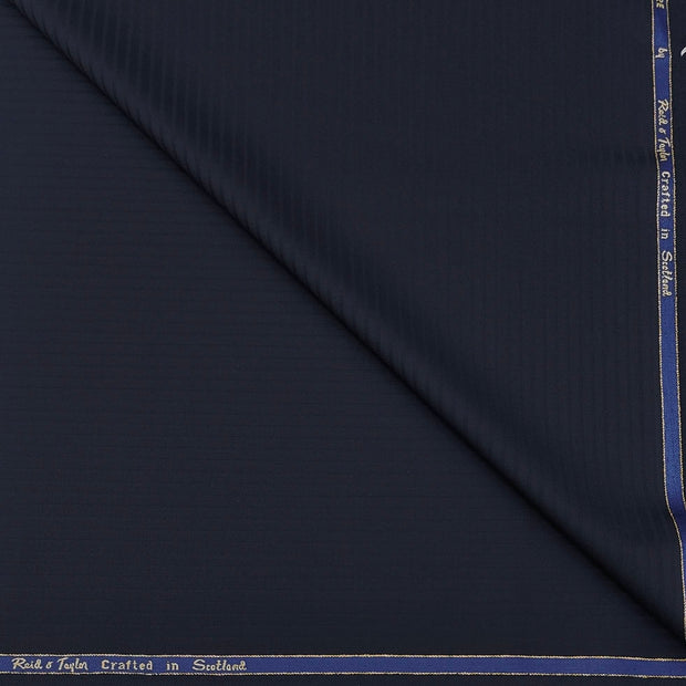 Trouser Fabric Reid & Taylor Super 140s Count 70%Wool Lining Color Dark Blue