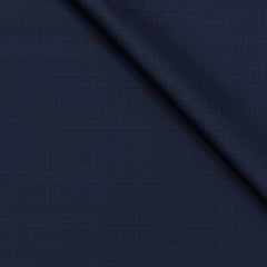 Trouser Fabric Reid & Taylor Super 130s Count 70% Wool Mild Check Color Midnight Blue