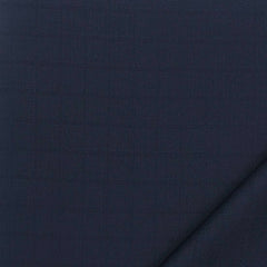 Trouser Fabric Reid & Taylor Super 150s Count 80% Wool Check Color Dark Blue