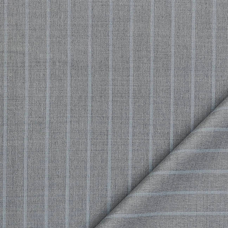 Trouser Fabric Canetti Italy Luxury 100s Wool Blended Broad Lining Colour Grandma Grey