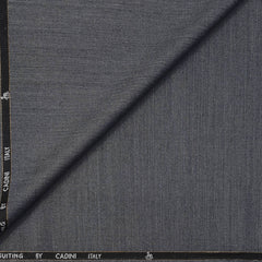 Trouser Fabric Canetti Italy Luxury 100s Wool Blended Worsted Colour Grey