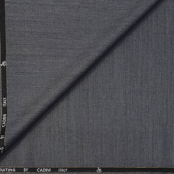 Trouser Fabric Canetti Italy Luxury 100s Wool Blended Worsted Colour Grey