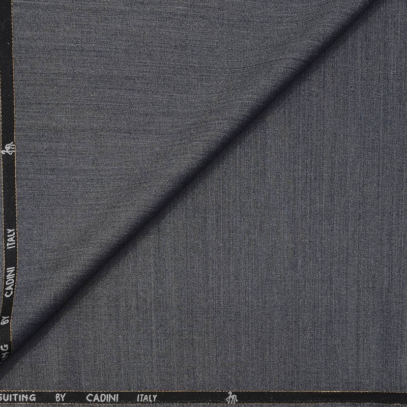 Trouser Fabric Canetti Italy Luxury 100s Wool Blended Worsted Colour Grey