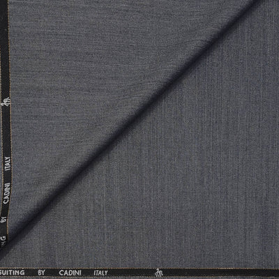 Trouser Fabric Canetti Italy Luxury 100s Wool Blended Worsted Colour Grey