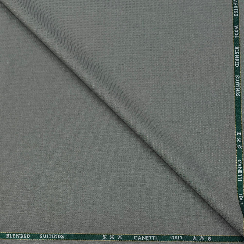 Trouser Fabric Canetti Italy Luxury 100s Wool Blended Dobby Colour Elaichi Green