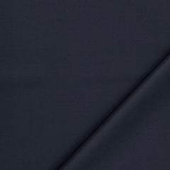 Trouser Fabric Canetti Italy Luxury 100s Wool Blended Textured Colour Dark Blue